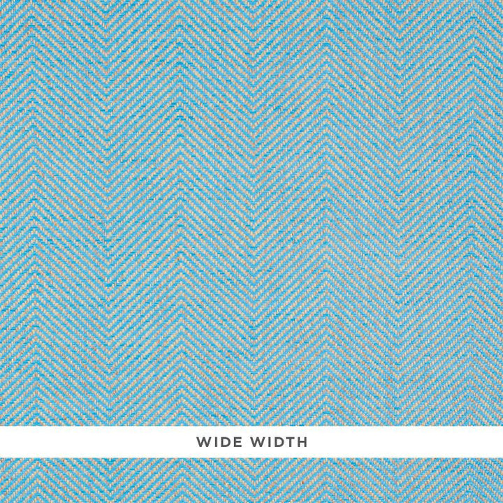 Herringbone Paperweave Sky 5010234 by Schumacher Wallpaper Down To Earth Textured Wallcovering 6.0" - Fabric Carolina -