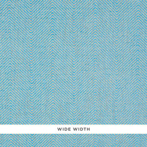Herringbone Paperweave Sky 5010234 by Schumacher Wallpaper