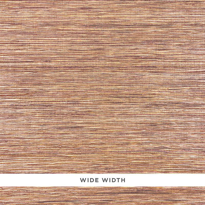 Metallized Flax Aubergine 5010283 by Schumacher Wallpaper Down To Earth Textured Wallcovering - Fabric Carolina -