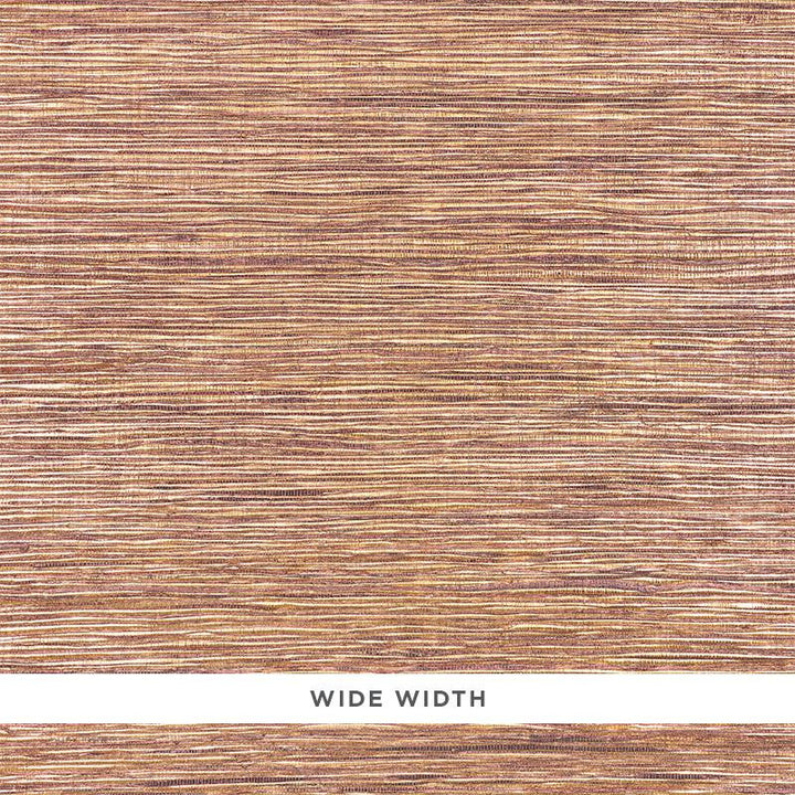 Metallized Flax Aubergine 5010283 by Schumacher Wallpaper Down To Earth Textured Wallcovering - Fabric Carolina -