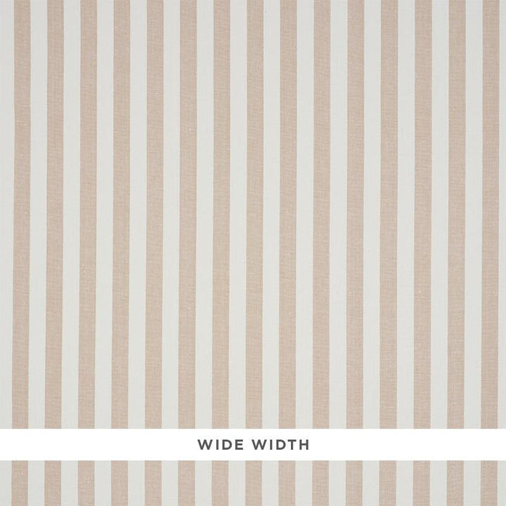 Linen Stripe Sand 5010251 by Schumacher Wallpaper Down To Earth Textured Wallcovering 2.12" - Fabric Carolina -