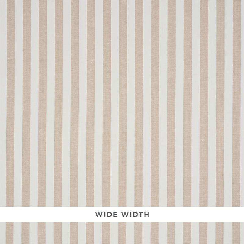 Linen Stripe Sand 5010251 by Schumacher Designer Wallpaper Down To Earth Textured Wallcovering 2.12" - Swanky Fabrics -