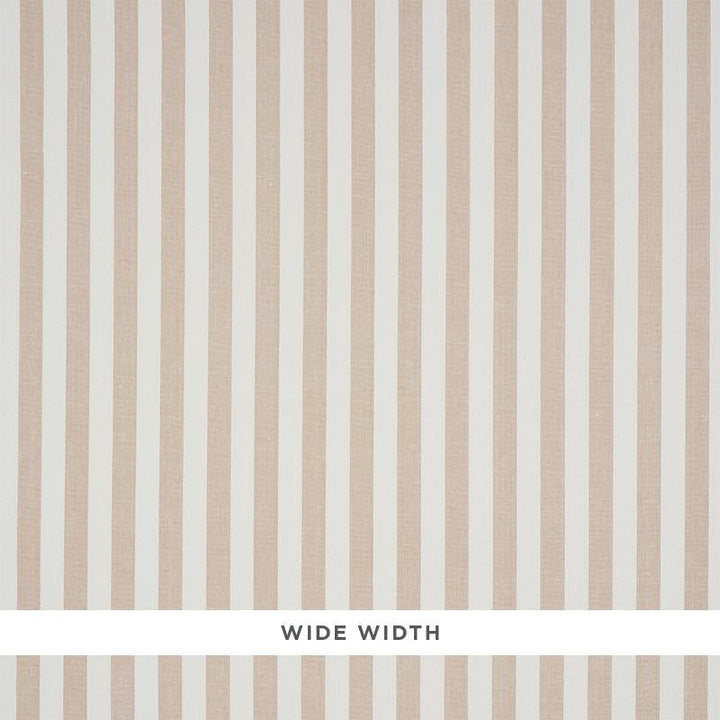Linen Stripe Sand 5010251 by Schumacher Designer Wallpaper Down To Earth Textured Wallcovering 2.12" - Swanky Fabrics -