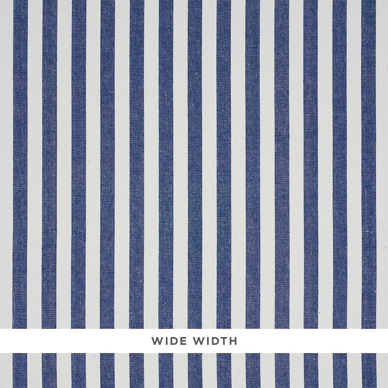 Linen Stripe Indigo 5010254 by Schumacher Designer Wallpaper Down To Earth Textured Wallcovering 2.12" - Swanky Fabrics -