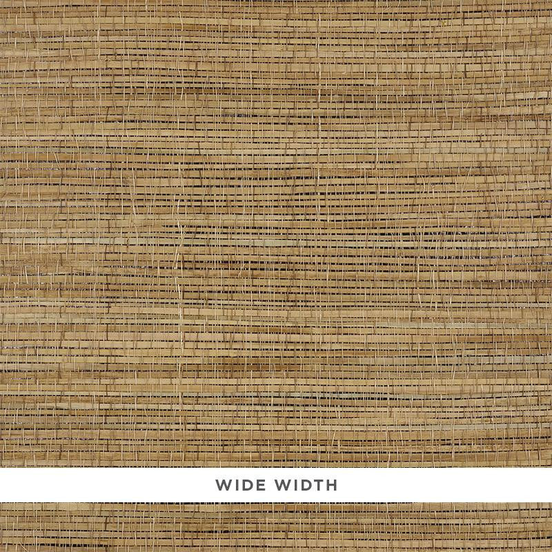 Palm Weave Natural 5010260 by Schumacher Designer Wallpaper Copacabana - Swanky Fabrics -