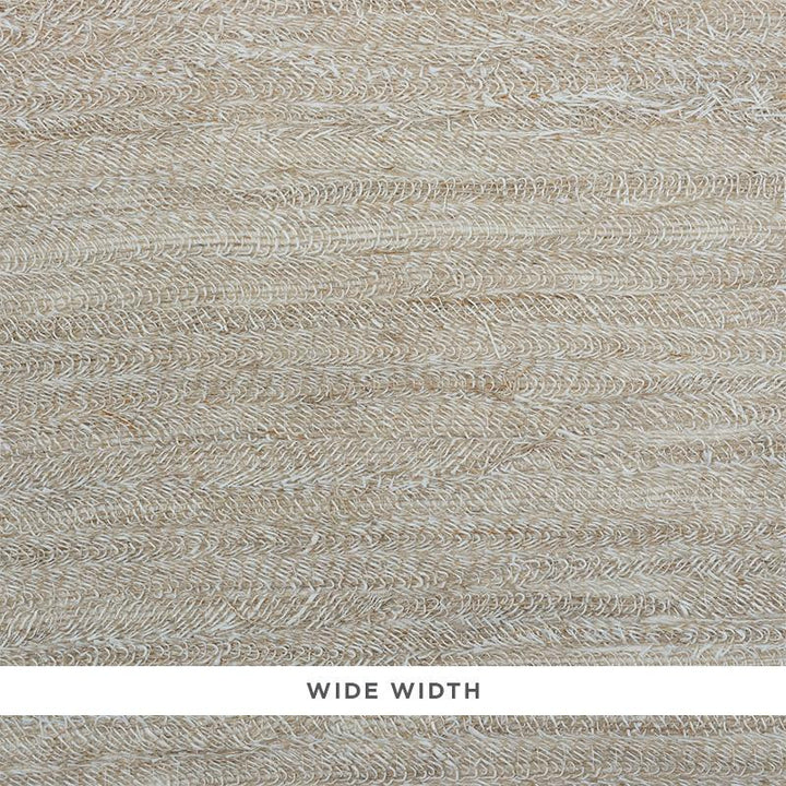Ruched Linen Natural 5010220 by Schumacher Wallpaper Down To Earth Textured Wallcovering - Fabric Carolina -
