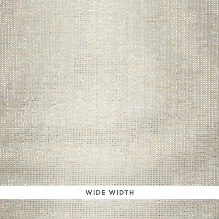 Metal Paperweave Ivory 5010311 by Schumacher Wallpaper Down To Earth Textured Wallcovering - Fabric Carolina -