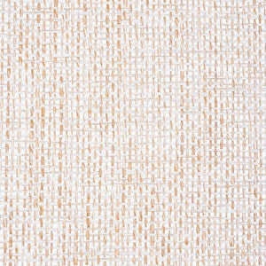 Open Paperweave Shimmer Platinum 5010330 by Schumacher Wallpaper