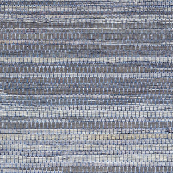 Dyed Raffia Slate 5010340 by Schumacher Wallpaper Down To Earth Textured Wallcovering - Fabric Carolina -