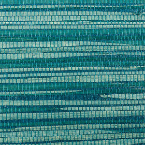 Dyed Raffia Peacock 5010342 by Schumacher Wallpaper