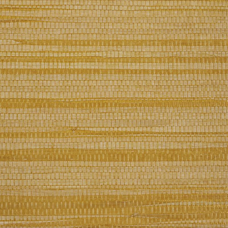 Dyed Raffia Yellow 5010344 by Schumacher Designer Wallpaper Down To Earth Textured Wallcovering - Swanky Fabrics -