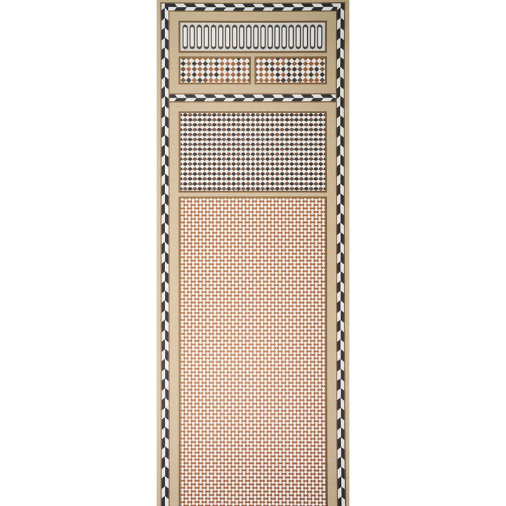 Robinchon Panel A Brown 5007100 by Schumacher Wallpaper Club Cavalier 54.0" - Fabric Carolina -