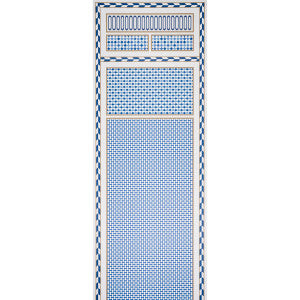 Robinchon Panel A Blue 5007101 by Schumacher Wallpaper