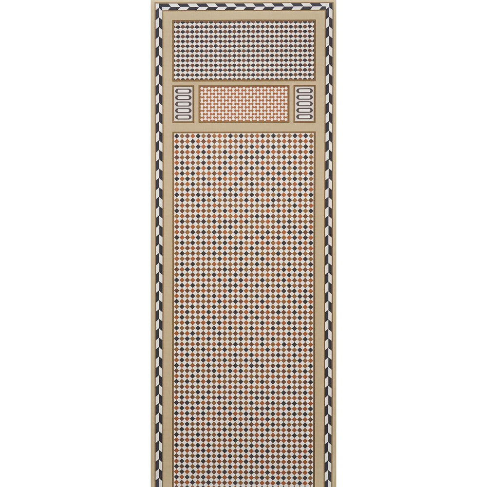 Robinchon Panel B Brown 5007110 by Schumacher Wallpaper Club Cavalier 54.0" - Fabric Carolina -