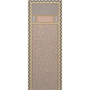 Robinchon Panel B Brown 5007110 by Schumacher Wallpaper