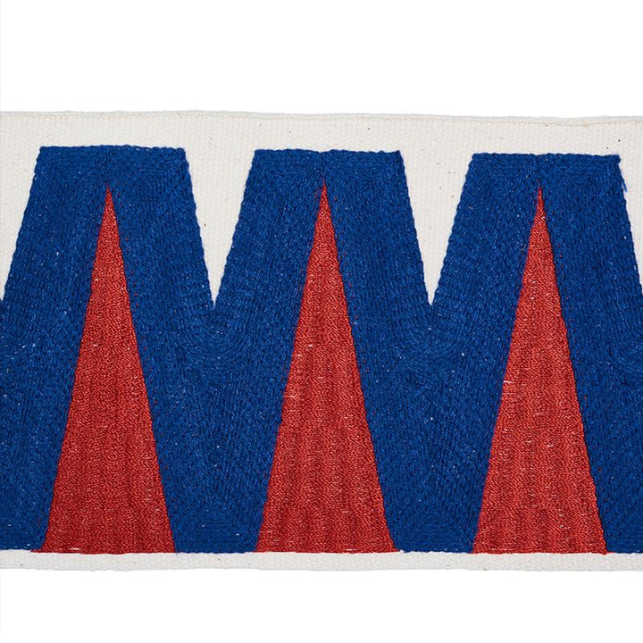 Prado Tape Blue & Red 76063 by Schumacher Trim Club Cavalier - Fabric Carolina -