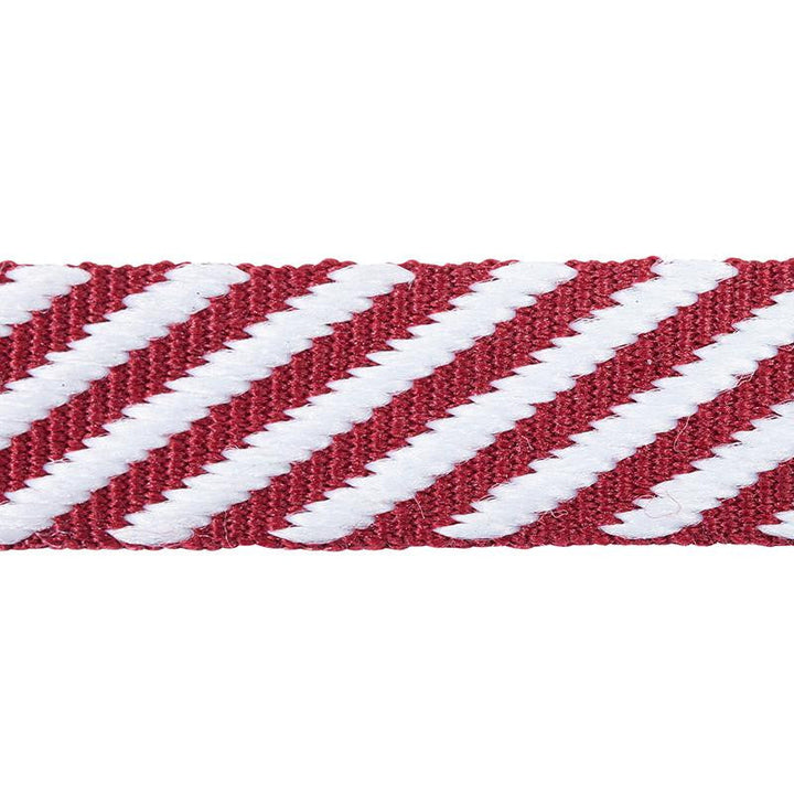 Twill Tape Burgundy 76104 by Schumacher Designer Trim Club Cavalier - Swanky Fabrics -
