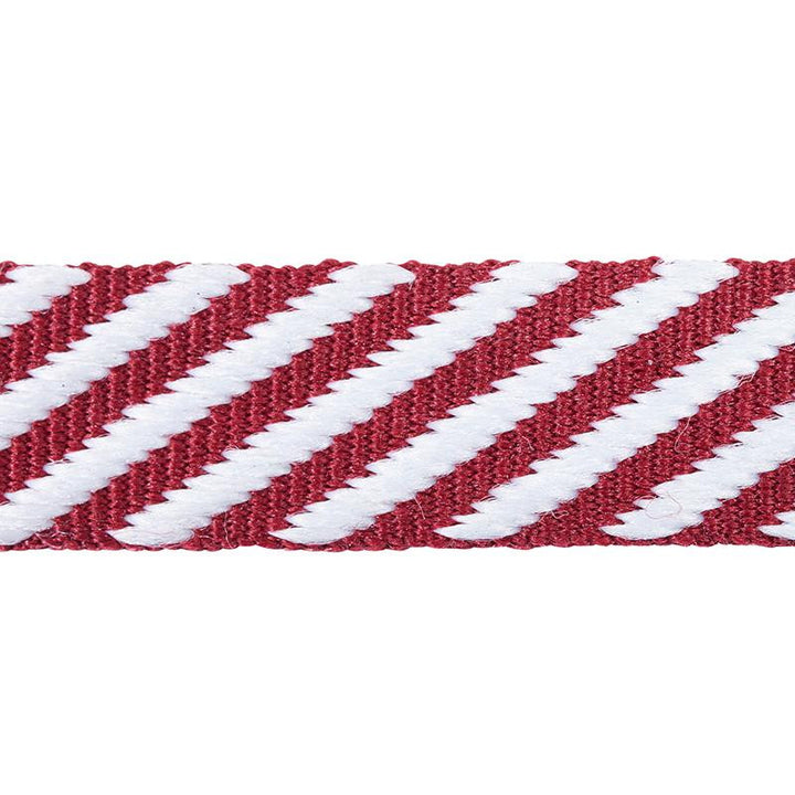 Twill Tape Burgundy 76104 by Schumacher Trim Club Cavalier - Fabric Carolina -