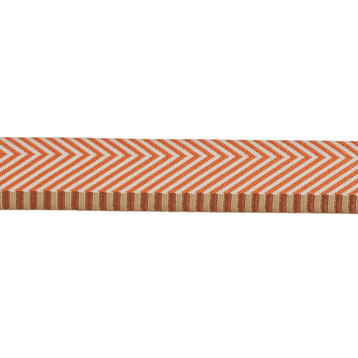 Chevron Twill Tape Orange 76112 by Schumacher Designer Trim Club Cavalier - Swanky Fabrics -