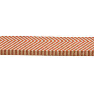 Chevron Twill Tape Orange 76112 by Schumacher Trim