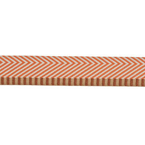Chevron Twill Tape Orange 76112 by Schumacher Trim