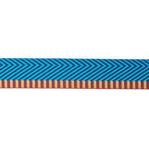 Chevron Twill Tape Peacock 76114 by Schumacher Trim