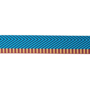 Chevron Twill Tape Peacock 76114 by Schumacher Trim