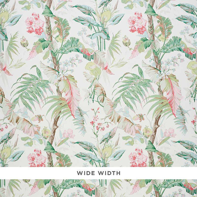 Tropique Blush 5010481 by Schumacher Designer Wallpaper Signature Schumacher 27.0" - Swanky Fabrics -