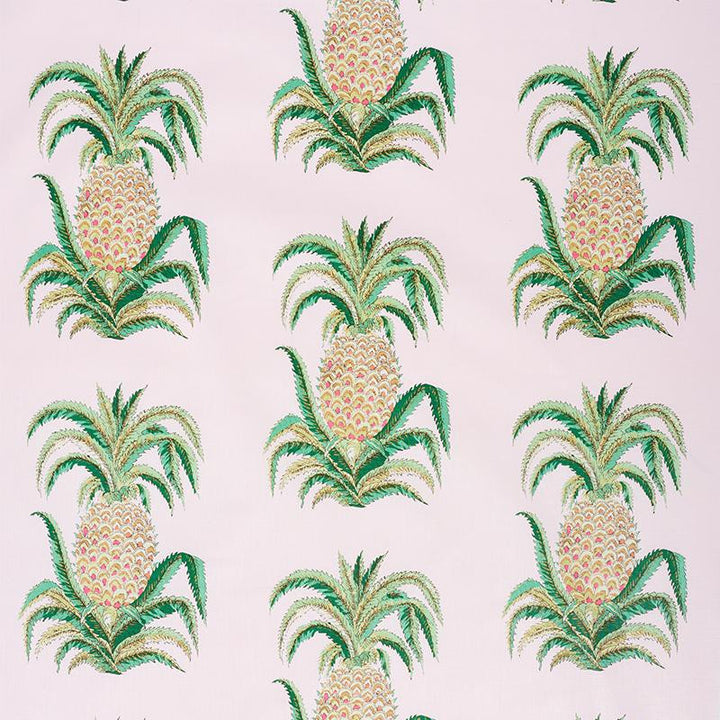 Pineapples Chintz Blush 178802 by Schumacher Fabric Isola Indoor/Outdoor 27.12" - Fabric Carolina -