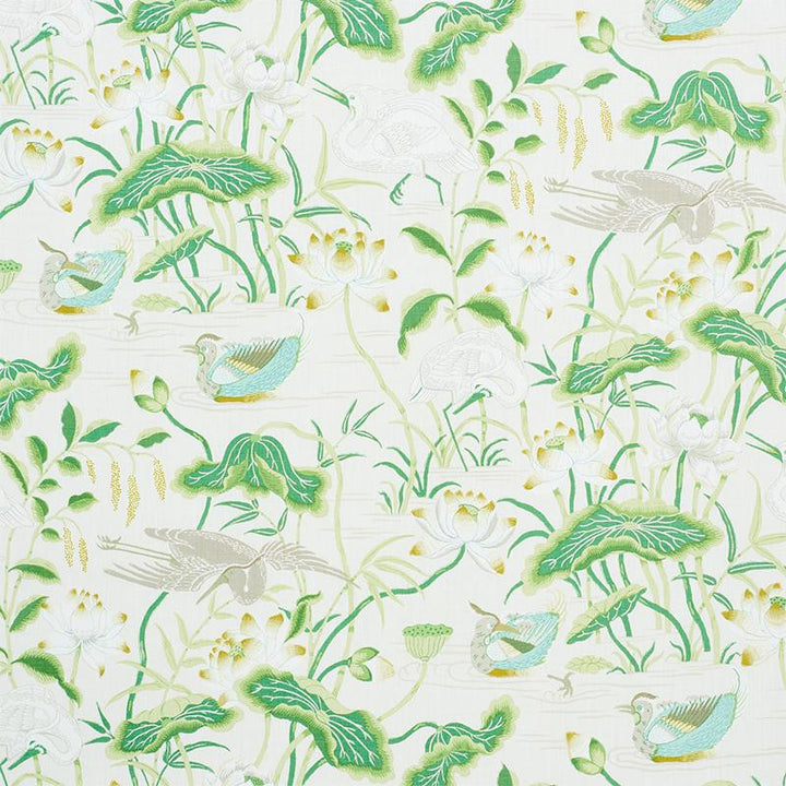 Lotus Garden Leaf 172939 by Schumacher Fabric Signature Schumacher 27.0" - Fabric Carolina -