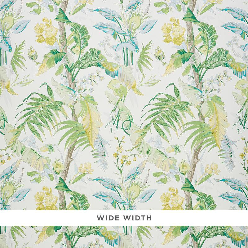Tropique Citron 5010480 by Schumacher Designer Wallpaper Signature Schumacher 27.0" - Swanky Fabrics -