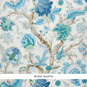 Indian Arbre Peacock & Emerald 5010492 by Schumacher Wallpaper