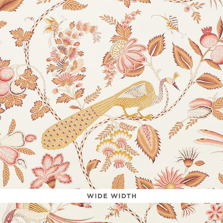 Campagne Rose & Ochre 5010513 by Schumacher Wallpaper Signature Schumacher 18.0" - Fabric Carolina -