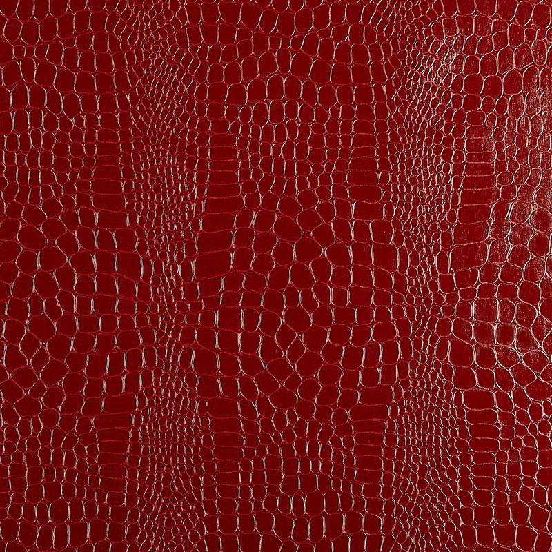 Crocodile Crimson 5005831 by Schumacher Designer Wallpaper Modern Glamour 5.5" - Swanky Fabrics -