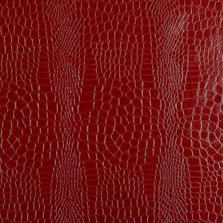 Crocodile Crimson 5005831 by Schumacher Wallpaper Modern Glamour 5.5" - Fabric Carolina -