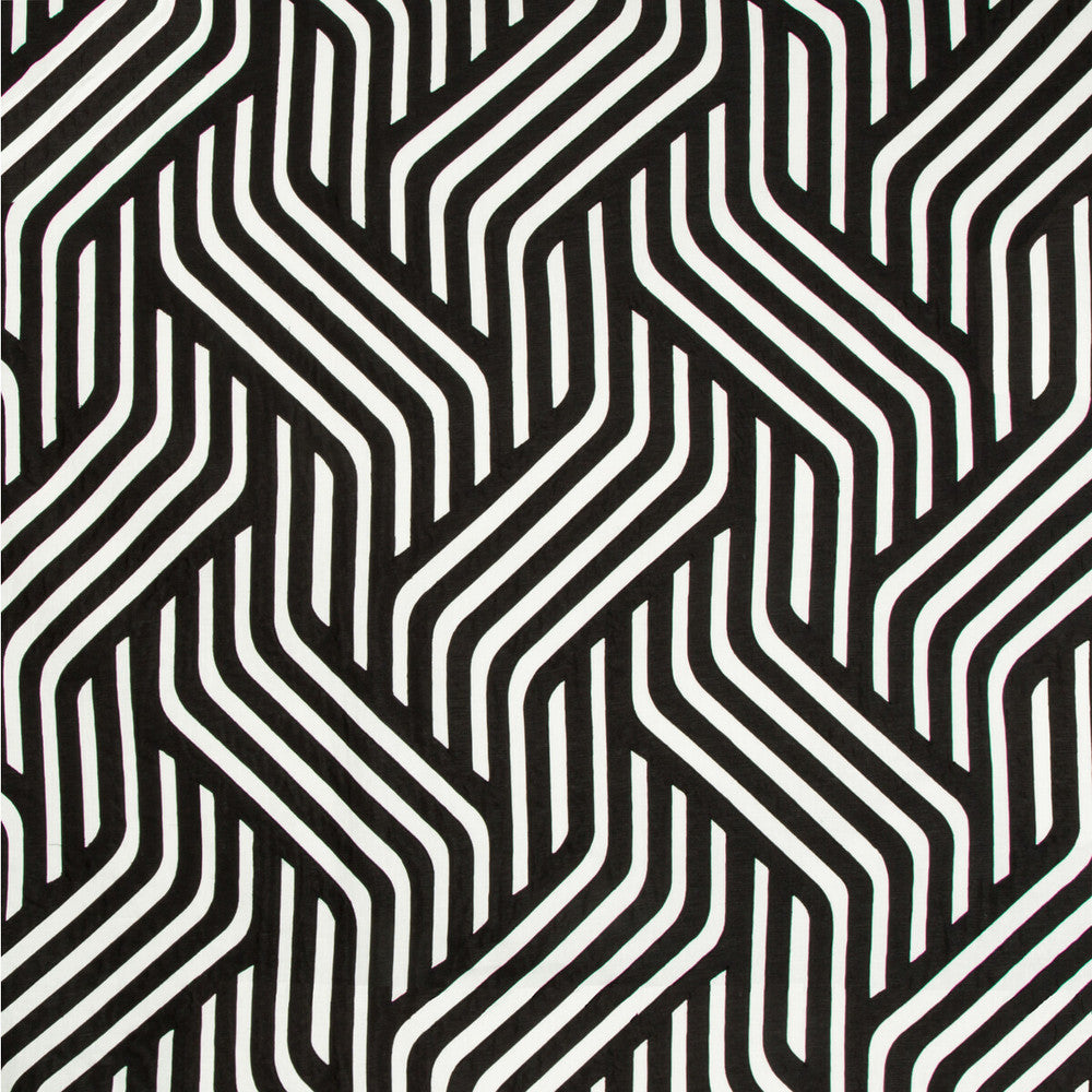 Proxmire Ivory/Noir by Kravet Couture Fabric MODERN TAILOR LINEN - 54%;VISCOSE - 43%;SILK - 3% India - Horizontal: 16.75 and Vertical: 15.5 51 - Fabric Carolina -