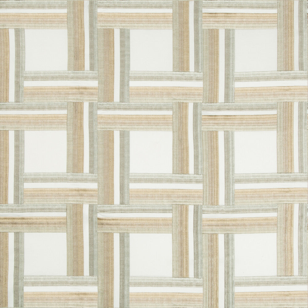 Front Row Greige by Kravet Couture Fabric MODERN TAILOR COTTON - 50%;VISCOSE - 50% India - Horizontal: 7.75 and Vertical: 7.5 55 - Fabric Carolina -