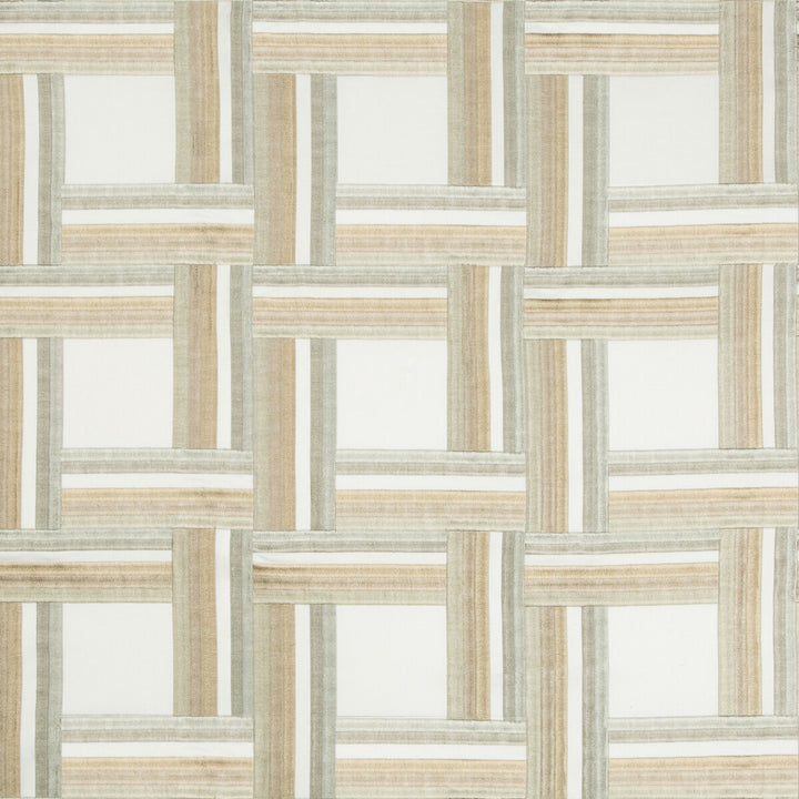 Front Row Greige by Kravet Couture Fabric MODERN TAILOR COTTON - 50%;VISCOSE - 50% India - Horizontal: 7.75 and Vertical: 7.5 55 - Fabric Carolina -