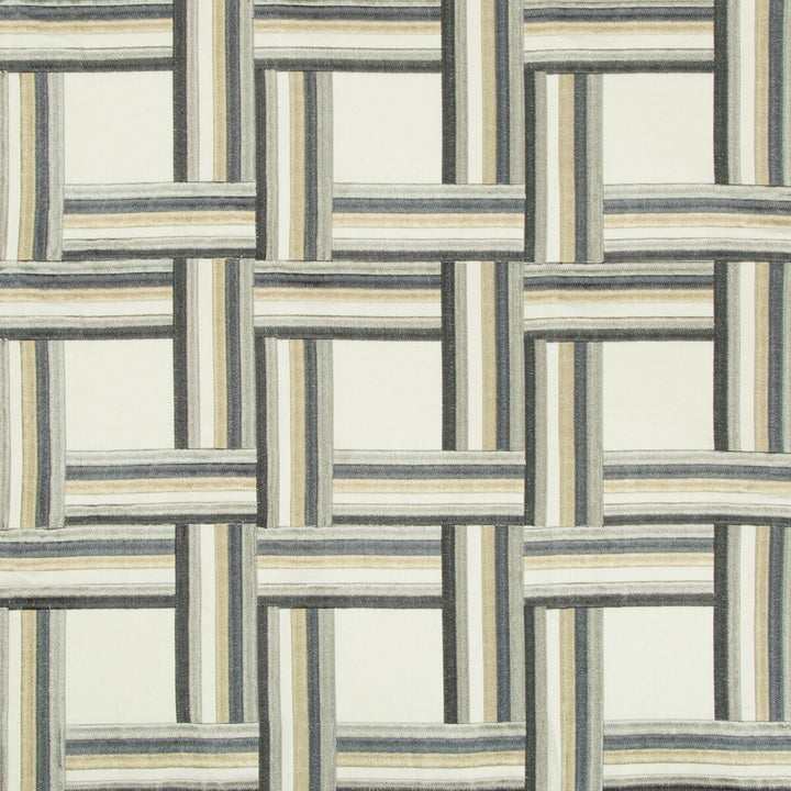 Front Row Steel Blue by Kravet Couture Fabric MODERN TAILOR COTTON - 50%;VISCOSE - 50% India - Horizontal: 7.75 and Vertical: 7.5 55 - Fabric Carolina -