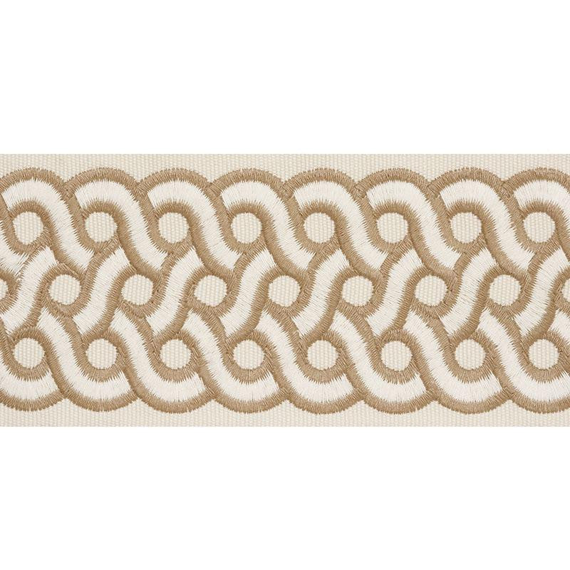 Mandeville Tape Dune 77150 by Schumacher Trim Timothy Corrigan 3.0" - Fabric Carolina -