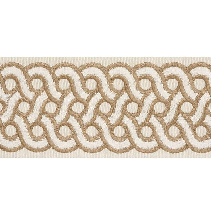 Mandeville Tape Dune 77150 by Schumacher Trim Timothy Corrigan 3.0" - Fabric Carolina -