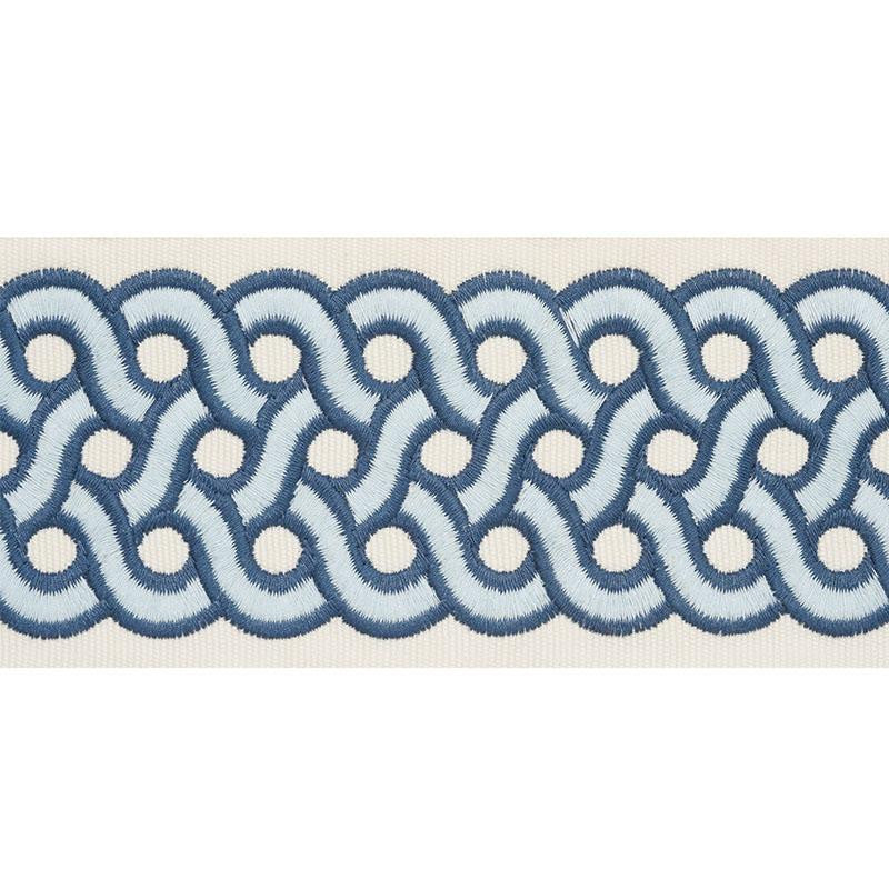 Mandeville Tape Pacific 77153 by Schumacher Designer Trim Timothy Corrigan 3.0" - Swanky Fabrics -
