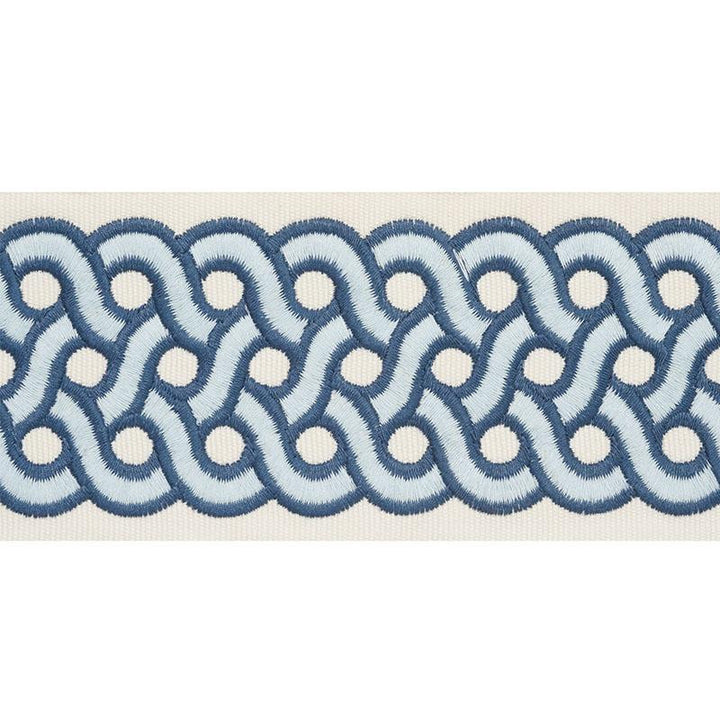 Mandeville Tape Pacific 77153 by Schumacher Trim Timothy Corrigan 3.0" - Fabric Carolina -