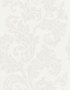 Grey Scroll Wallpaper by Lucky Day