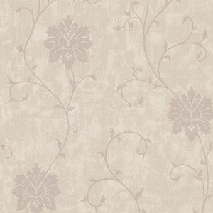 Dahli Taupe Floral Trail Wallpaper by Beacon House