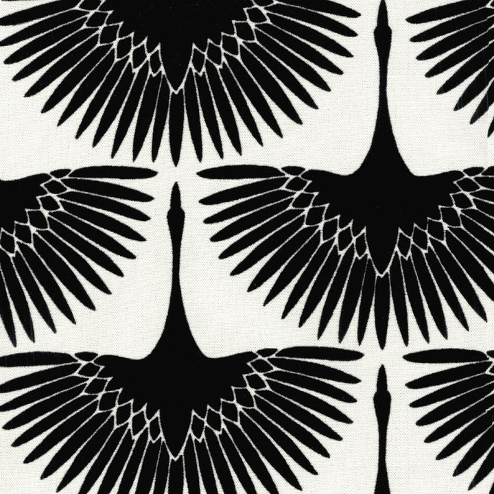Flock Onyx 450050 by Genevieve Gorder Fabric - 100% Cotton With acrylic flock fibers China 3000 Horizontal: 4.5 and Vertical: 8.4 54 - Fabric Carolina -