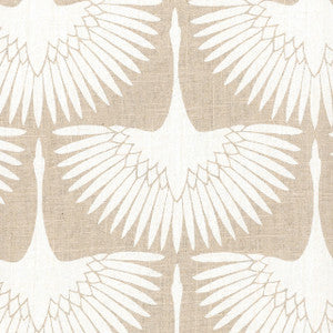 Flock Circa Chalk 450060 by Genevieve Gorder. Tracy Porte Fabric