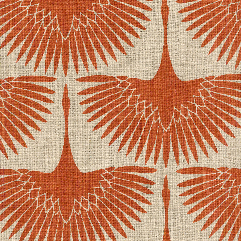 Flock Circa Tigerlily 450061 by Genevieve Gorder Fabric Genevieve Gorder 55%Linen 45%Rayon CHINA Horizontal: 4.5 and Vertical: 8.4 54" - Fabric Carolina -