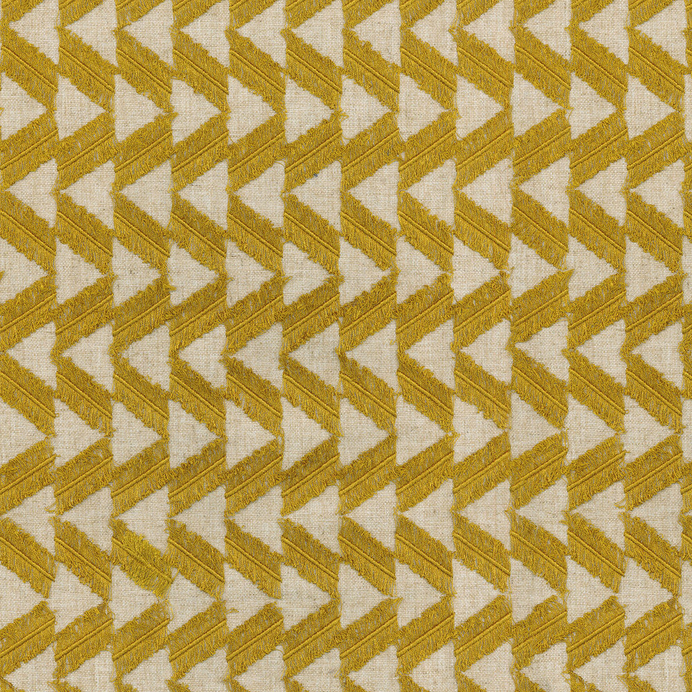 Fringe Benefits Lemongrass 450212 by Genevieve Gorder Fabric - Base:73%Polyester 27%Linen EMBROID:100%Polyester India 51000 Horizontal: 1 and Vertical: 3 57 - Fabric Carolina -