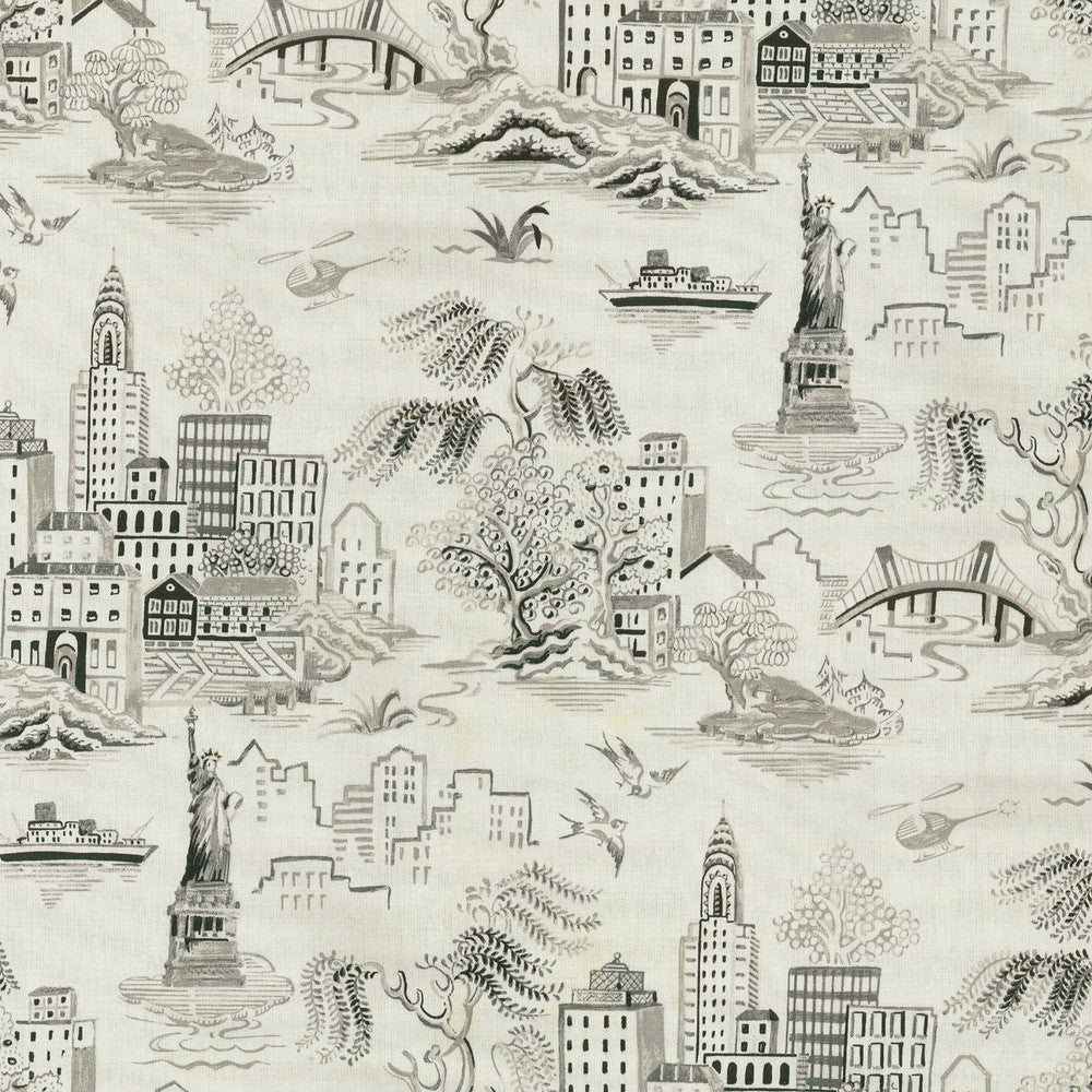 Gotham Chinoise Inked 450260 by Genevieve Gorder Fabric SECOND VERSE 100% Cotton U.S.A. Wyzenbeek 51,000 Horizontal: 13.50" and Vertical: 25.25" 54" - Fabric Carolina -